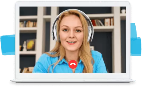 Licensed advisor on video call