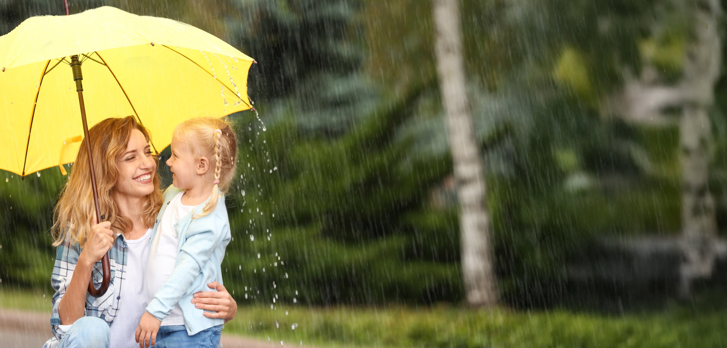 Happy family enjoying time together outdoors